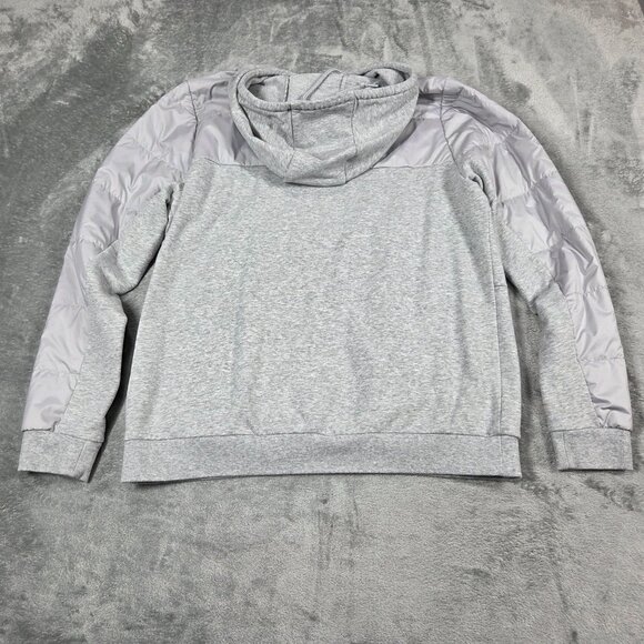 North Face Jacket Womens Large Gray Primaloft Pullover Sweatshirt Hoodie - Picture 7 of 9